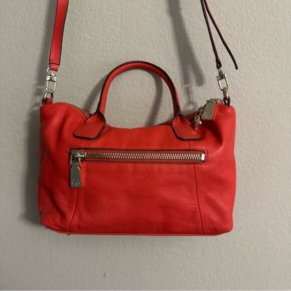 Trina Turk Red Saratoga Small Convertible Satchel - Picture 4 of 14